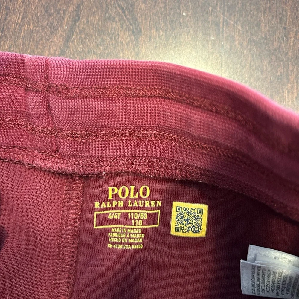 Polo by Ralph Lauren Kids Burgundy Joggers